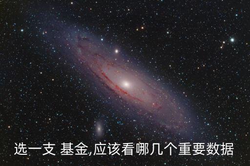 選一支 基金,應該看哪幾個重要數(shù)據(jù)