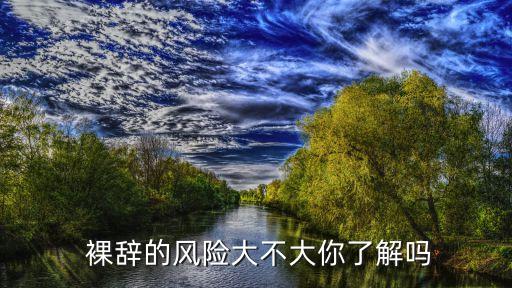  裸辭的風(fēng)險大不大你了解嗎