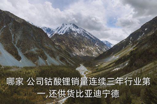 哪家 公司鈷酸鋰銷(xiāo)量連續(xù)三年行業(yè)第一,還供貨比亞迪寧德