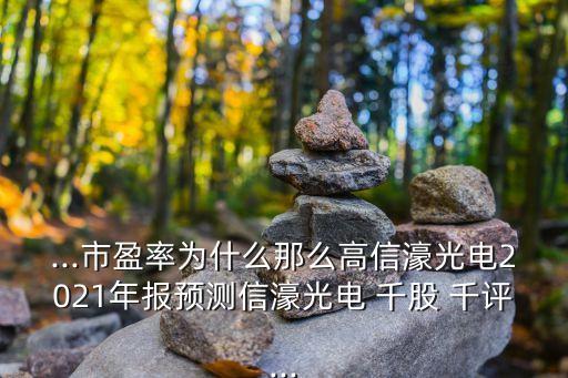 ...市盈率為什么那么高信濠光電2021年報(bào)預(yù)測信濠光電 千股 千評...