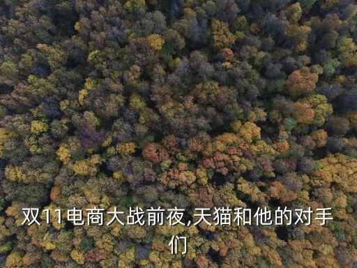 雙11電商大戰(zhàn)前夜,天貓和他的對手們
