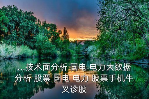 ...技術(shù)面分析 國(guó)電 電力大數(shù)據(jù)分析 股票 國(guó)電 電力 股票手機(jī)牛叉診股