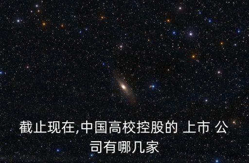 截止現在,中國高?？毓傻?上市 公司有哪幾家