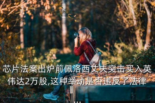 芯片法案出爐前佩洛西丈夫突擊買入英偉達(dá)2萬股,這種舉動是否違反了法律...