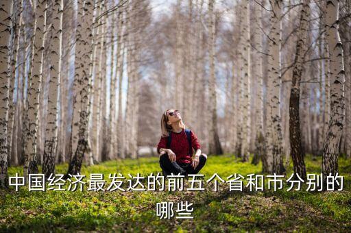 中國經濟最發(fā)達的前五個省和市分別的哪些