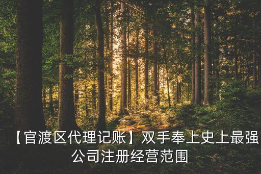 【官渡區(qū)代理記賬】雙手奉上史上最強公司注冊經(jīng)營范圍