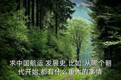 中國遠(yuǎn)洋公司的發(fā)展歷程