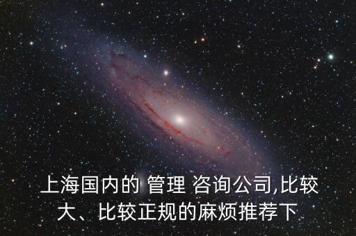  上海國內(nèi)的 管理 咨詢公司,比較大、比較正規(guī)的麻煩推薦下