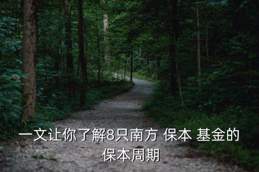 一文讓你了解8只南方 保本 基金的 保本周期