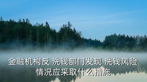金融機(jī)構(gòu)反 洗錢(qián)部門(mén)發(fā)現(xiàn) 洗錢(qián)風(fēng)險(xiǎn)情況應(yīng)采取什么措施