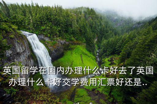 英國留學(xué)在國內(nèi)辦理什么卡好去了英國辦理什么卡好交學(xué)費用匯票好還是...