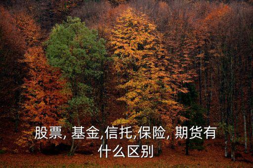 股票, 基金,信托,保險(xiǎn), 期貨有什么區(qū)別