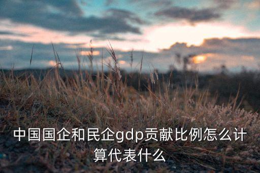 中國(guó)國(guó)企和民企gdp貢獻(xiàn)比例怎么計(jì)算代表什么
