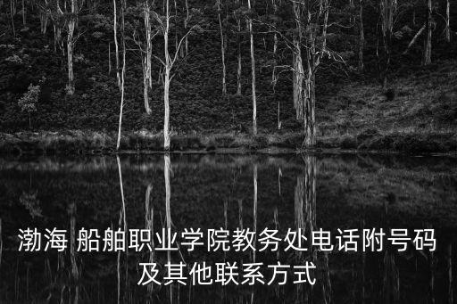 渤海 船舶職業(yè)學(xué)院教務(wù)處電話附號碼及其他聯(lián)系方式