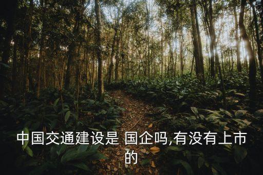 中國交通建設(shè)是 國企嗎,有沒有上市的