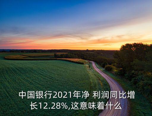  中國(guó)銀行2021年凈 利潤(rùn)同比增長(zhǎng)12.28%,這意味著什么