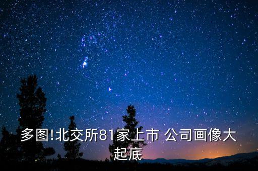 多圖!北交所81家上市 公司畫像大起底