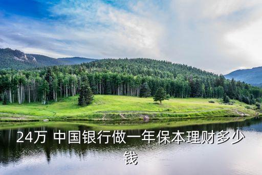 24萬(wàn) 中國(guó)銀行做一年保本理財(cái)多少錢(qián)