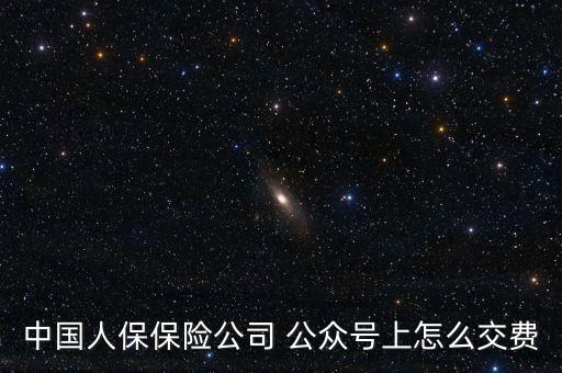 中國(guó)人保保險(xiǎn)公司 公眾號(hào)上怎么交費(fèi)