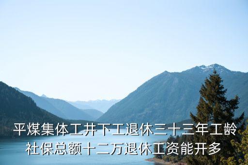  平煤集體工井下工退休三十三年工齡社保總額十二萬(wàn)退休工資能開多