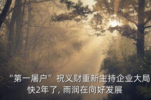 “第一屠戶(hù)”祝義財(cái)重新主持企業(yè)大局快2年了, 雨潤(rùn)在向好發(fā)展