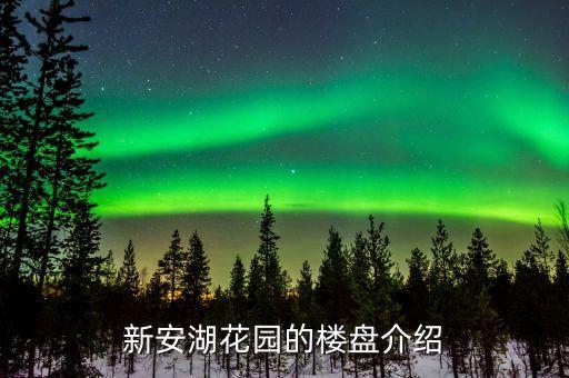 新安湖花園的樓盤(pán)介紹