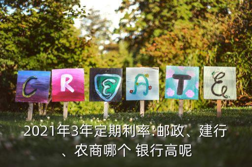 2021年3年定期利率:郵政、建行、農(nóng)商哪個 銀行高呢