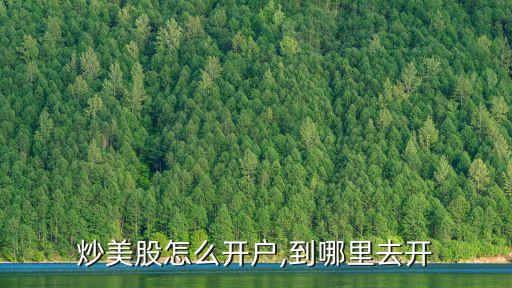 炒美股怎么開(kāi)戶,到哪里去開(kāi)