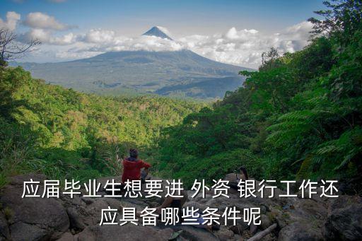 應屆畢業(yè)生想要進 外資 銀行工作還應具備哪些條件呢