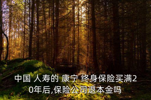 中國人壽康新康寧終身