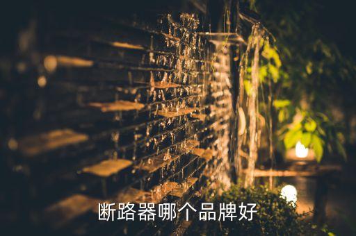 斷路器哪個(gè)品牌好