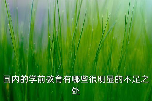 國(guó)內(nèi)的學(xué)前教育有哪些很明顯的不足之處