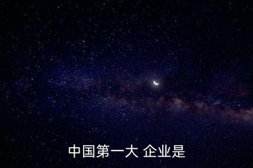 中國最大的企業(yè)是