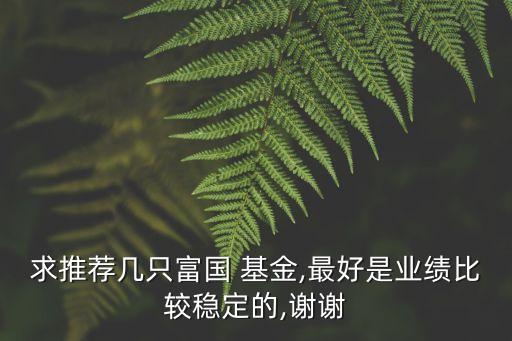 求推薦幾只富國(guó) 基金,最好是業(yè)績(jī)比較穩(wěn)定的,謝謝