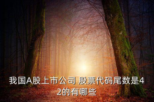 我國(guó)A股上市公司 股票代碼尾數(shù)是42的有哪些