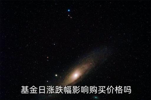  基金日漲跌幅影響購買價(jià)格嗎