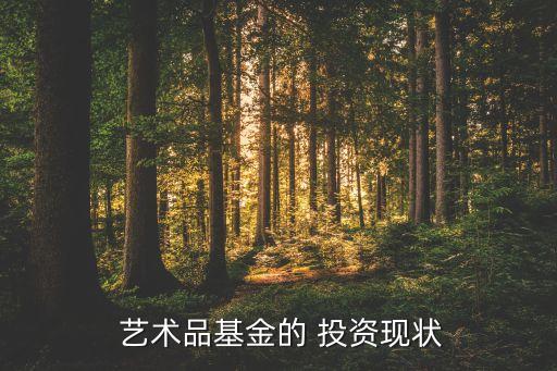  藝術(shù)品基金的 投資現(xiàn)狀