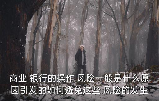 商業(yè) 銀行的操作 風(fēng)險(xiǎn)一般是什么原因引發(fā)的如何避免這些 風(fēng)險(xiǎn)的發(fā)生