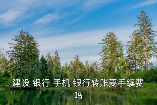 建設(shè) 銀行 手機(jī) 銀行轉(zhuǎn)賬要手續(xù)費嗎