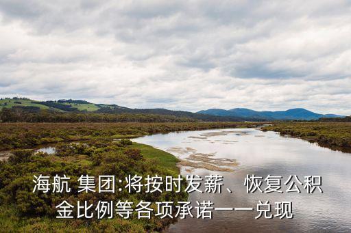  海航 集團(tuán):將按時發(fā)薪、恢復(fù)公積金比例等各項承諾一一兌現(xiàn)