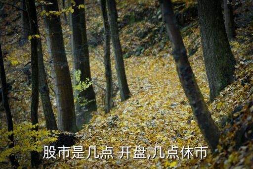 股市是幾點 開盤,幾點休市