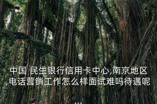 中國(guó) 民生銀行信用卡中心,南京地區(qū),電話營(yíng)銷(xiāo)工作怎么樣面試難嗎待遇呢...