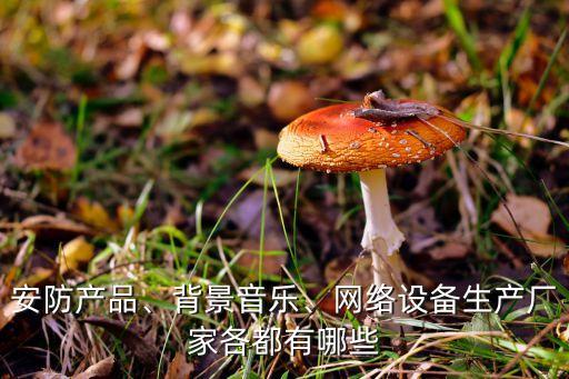 安防產(chǎn)品、背景音樂、網(wǎng)絡(luò)設(shè)備生產(chǎn)廠家各都有哪些