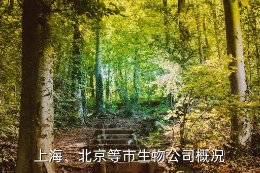 上海、北京等市生物公司概況