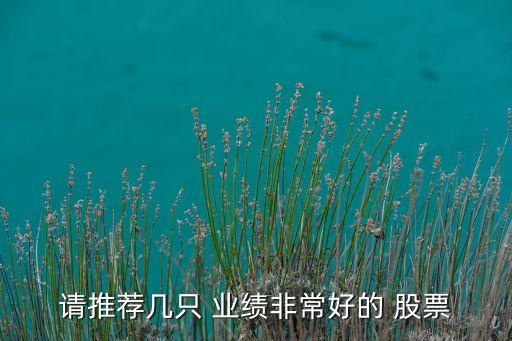 請(qǐng)推薦幾只 業(yè)績非常好的 股票