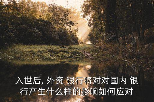 入世后, 外資 銀行將對對國內 銀行產(chǎn)生什么樣的影響如何應對