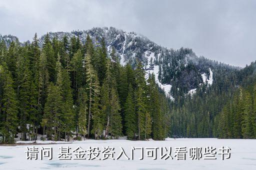 請(qǐng)問 基金投資入門可以看哪些書