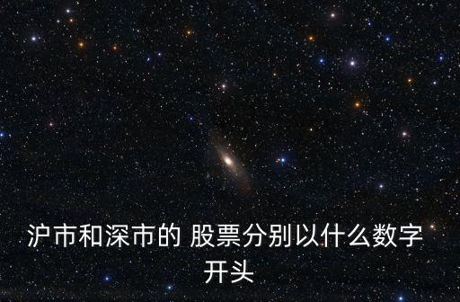 滬市和深市的 股票分別以什么數(shù)字 開(kāi)頭