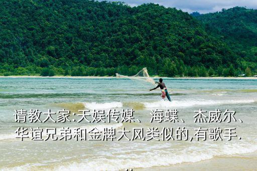請(qǐng)教大家:天娛傳媒、海蝶、杰威爾、華誼兄弟和金牌大風(fēng)類似的,有歌手...