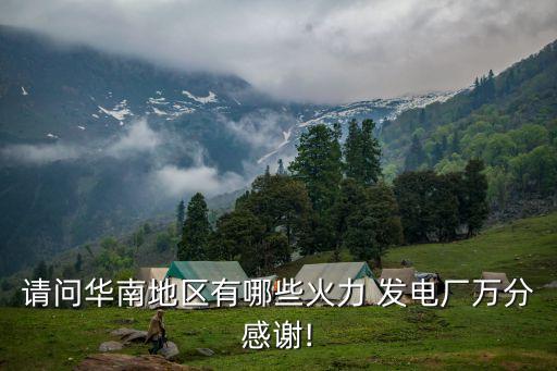 請(qǐng)問華南地區(qū)有哪些火力 發(fā)電廠萬分感謝!